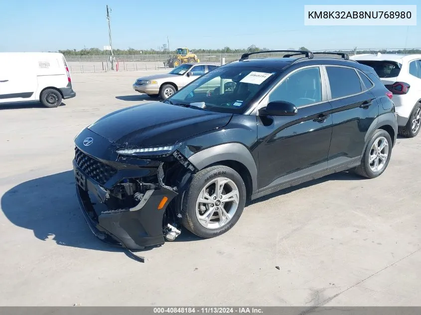 KM8K32AB8NU768980 2022 Hyundai Kona Sel