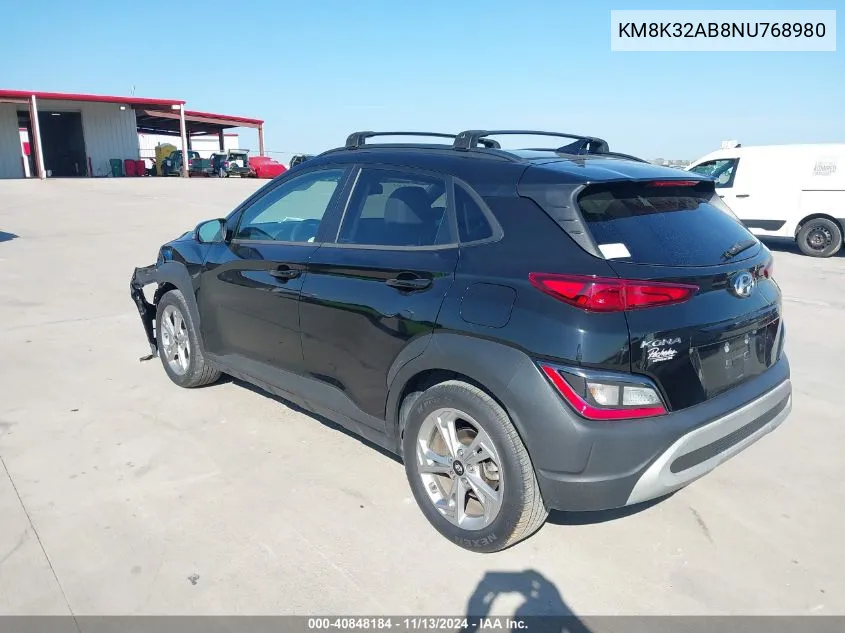 KM8K32AB8NU768980 2022 Hyundai Kona Sel