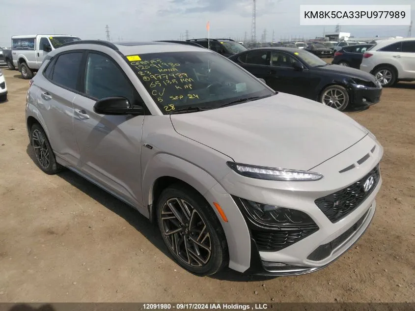 2023 Hyundai Kona N Line VIN: KM8K5CA33PU977989 Lot: 12091980