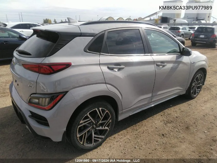 2023 Hyundai Kona N Line VIN: KM8K5CA33PU977989 Lot: 12091980