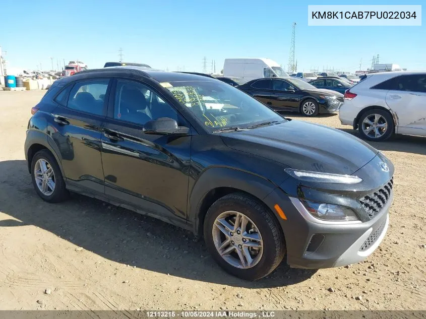 2023 Hyundai Kona Essential VIN: KM8K1CAB7PU022034 Lot: 12113215