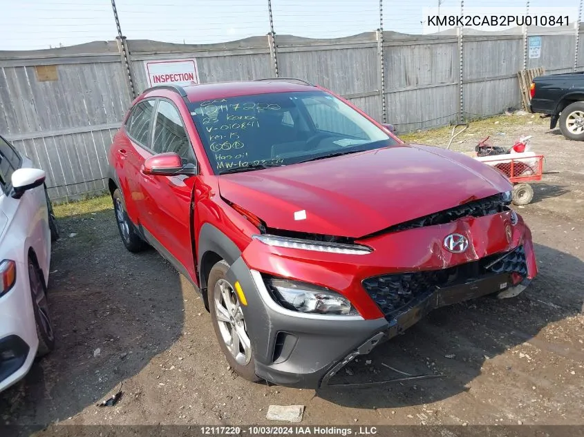 KM8K2CAB2PU010841 2023 Hyundai Kona Se