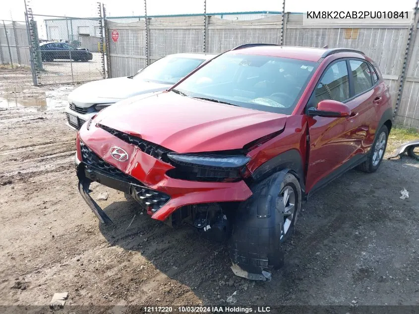 KM8K2CAB2PU010841 2023 Hyundai Kona Se