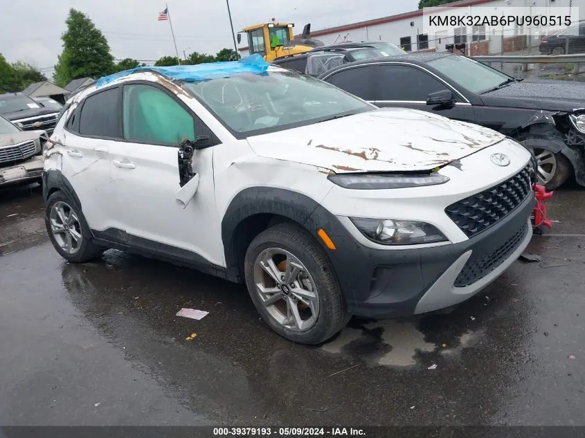 2023 Hyundai Kona Sel VIN: KM8K32AB6PU960515 Lot: 39379193