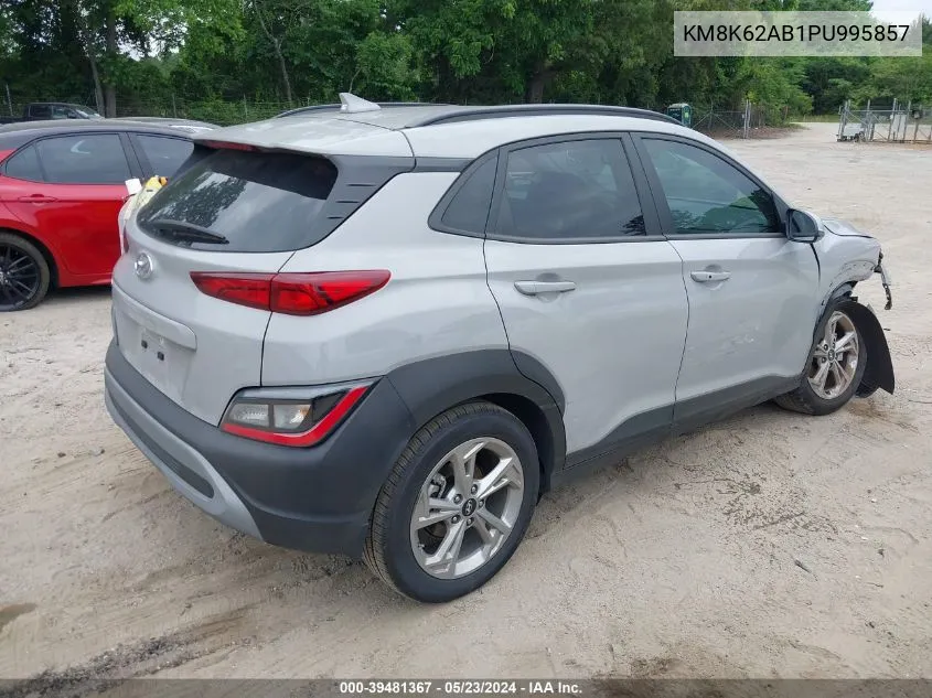 2023 Hyundai Kona Sel VIN: KM8K62AB1PU995857 Lot: 39481367