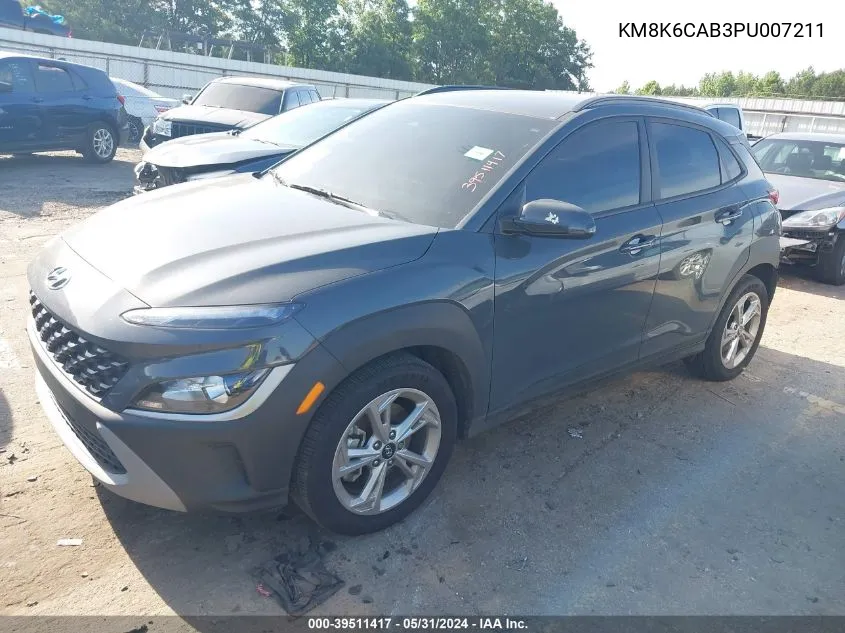 KM8K6CAB3PU007211 2023 Hyundai Kona Sel