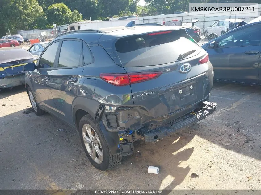 KM8K6CAB3PU007211 2023 Hyundai Kona Sel