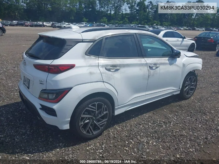 KM8K3CA33PU030294 2023 Hyundai Kona N Line