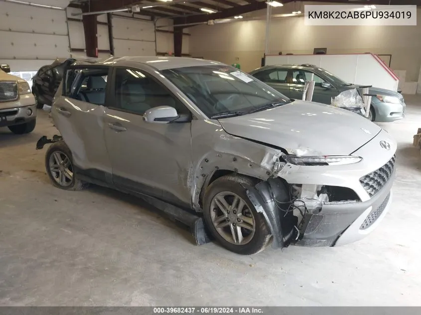 2023 Hyundai Kona Se VIN: KM8K2CAB6PU934019 Lot: 39682437