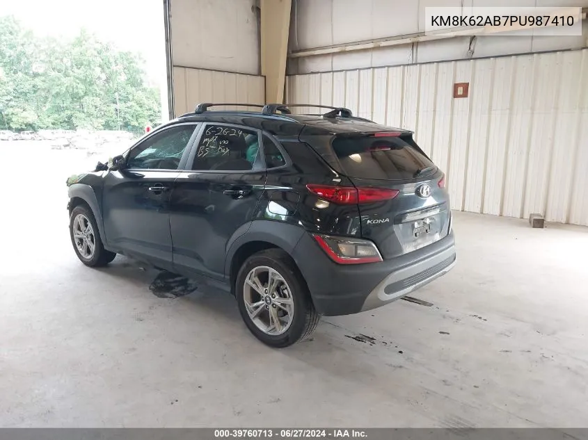 2023 Hyundai Kona Sel VIN: KM8K62AB7PU987410 Lot: 39760713