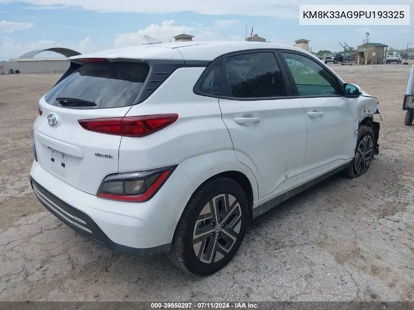 KM8K33AG9PU193325 2023 Hyundai Kona Electric Sel