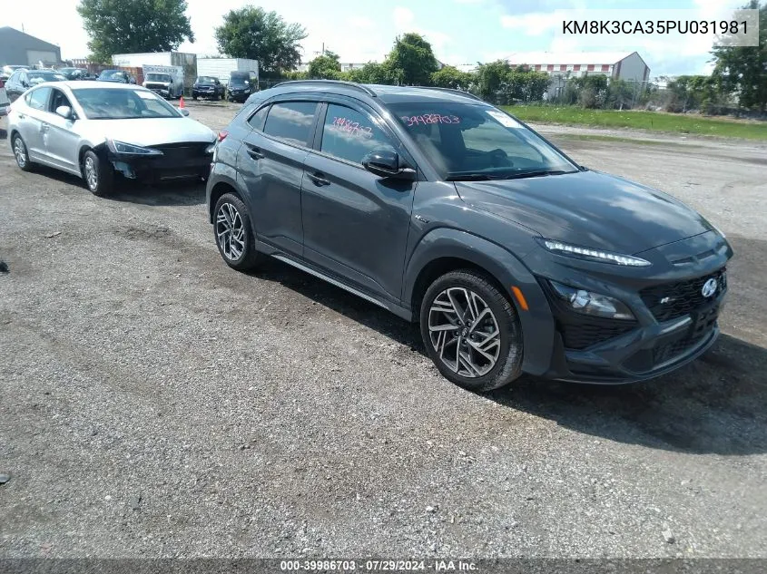 KM8K3CA35PU031981 2023 Hyundai Kona N Line