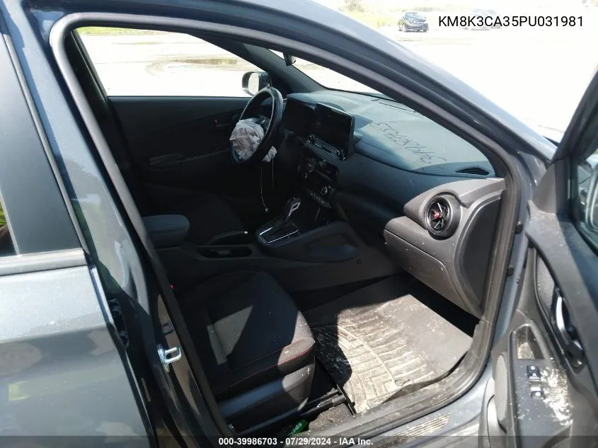 KM8K3CA35PU031981 2023 Hyundai Kona N Line