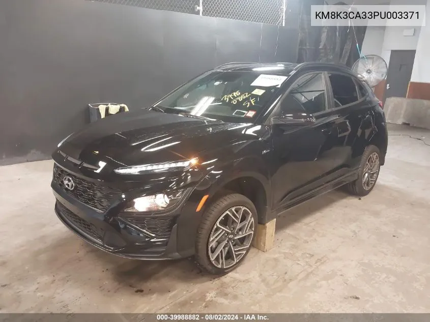 2023 Hyundai Kona N Line VIN: KM8K3CA33PU003371 Lot: 39988882