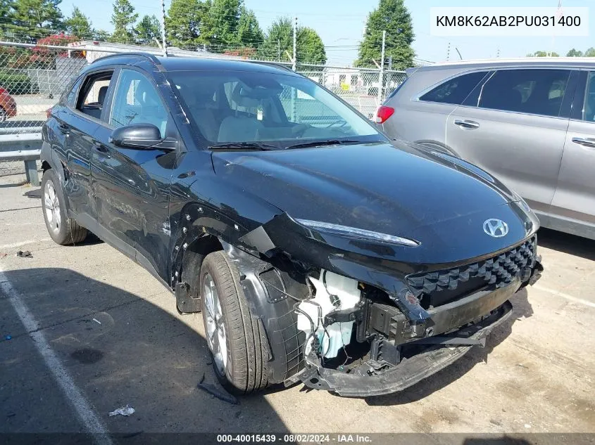 KM8K62AB2PU031400 2023 Hyundai Kona Sel