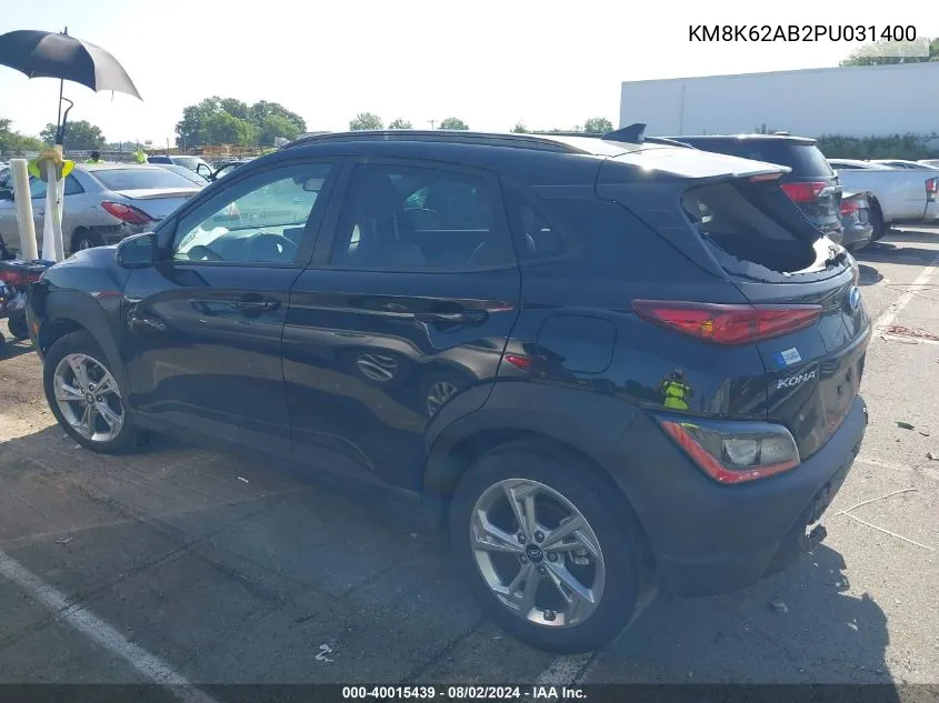 KM8K62AB2PU031400 2023 Hyundai Kona Sel