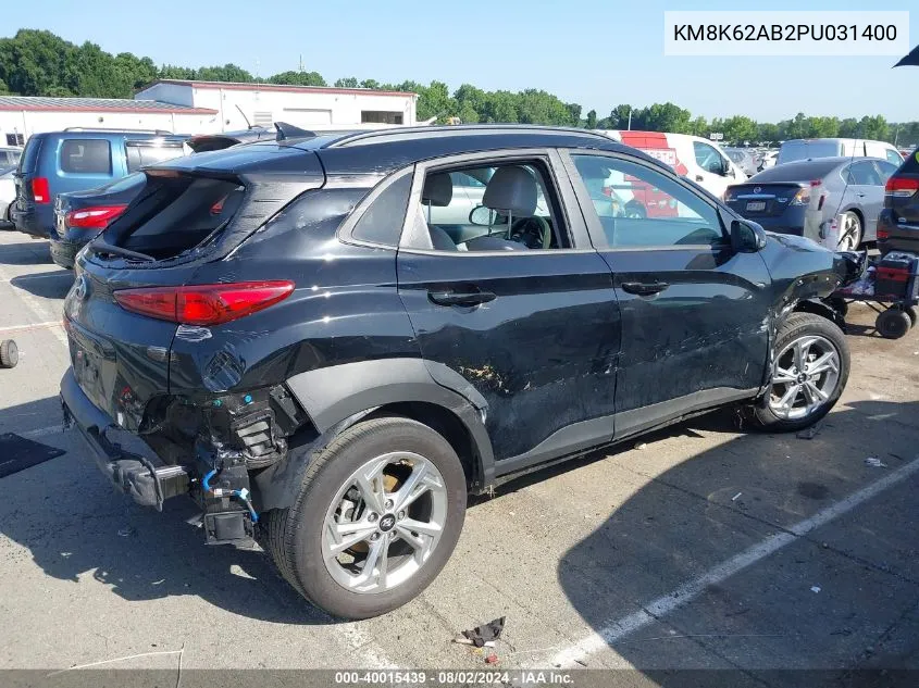 KM8K62AB2PU031400 2023 Hyundai Kona Sel