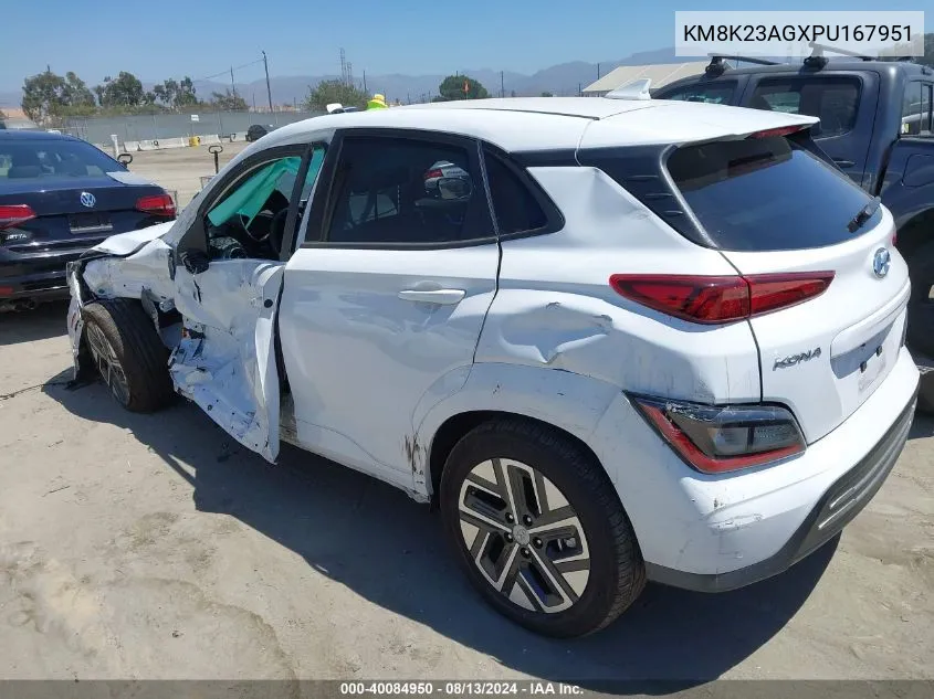 KM8K23AGXPU167951 2023 Hyundai Kona Se