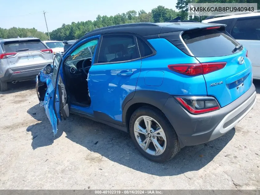 KM8K6CAB8PU940943 2023 Hyundai Kona Sel