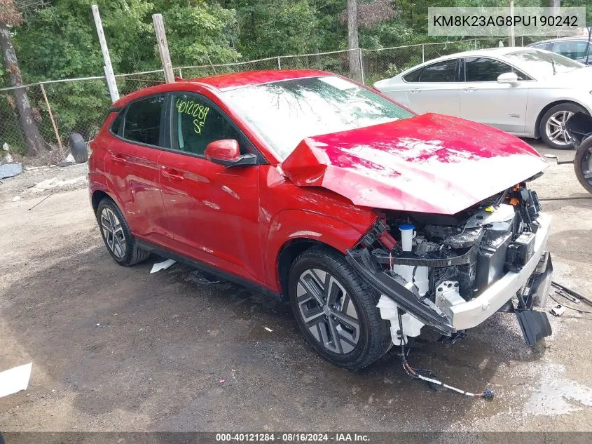 KM8K23AG8PU190242 2023 Hyundai Kona Electric Se