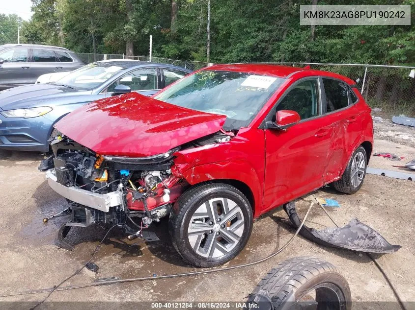 KM8K23AG8PU190242 2023 Hyundai Kona Electric Se