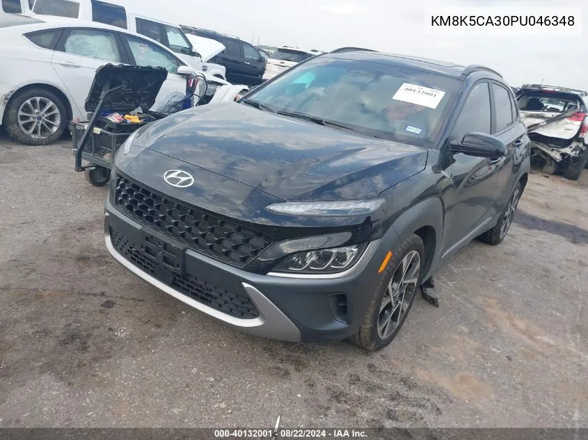 2023 Hyundai Kona Limited VIN: KM8K5CA30PU046348 Lot: 40132001