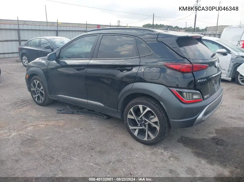 2023 Hyundai Kona Limited VIN: KM8K5CA30PU046348 Lot: 40132001