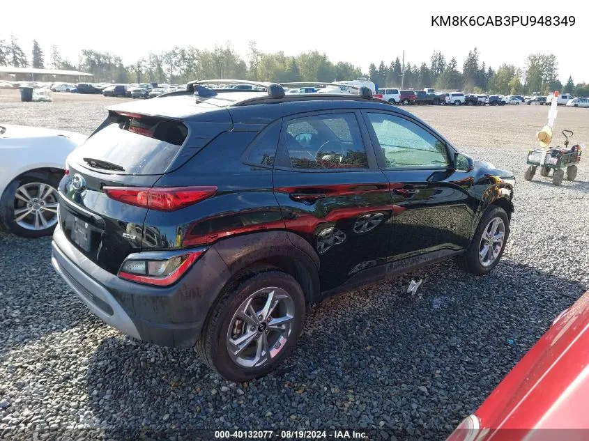 2023 Hyundai Kona Sel VIN: KM8K6CAB3PU948349 Lot: 40132077