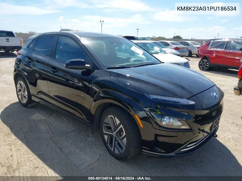 KM8K23AG1PU186534 2023 Hyundai Kona Electric Se