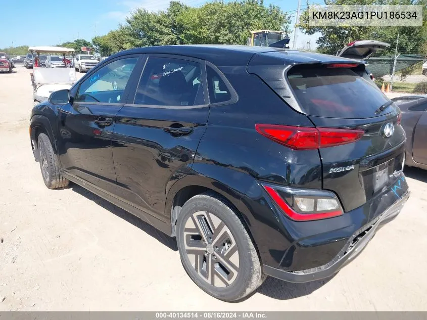 KM8K23AG1PU186534 2023 Hyundai Kona Electric Se