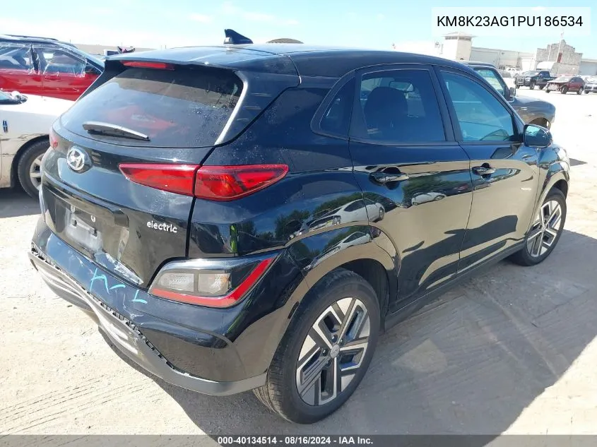 KM8K23AG1PU186534 2023 Hyundai Kona Electric Se