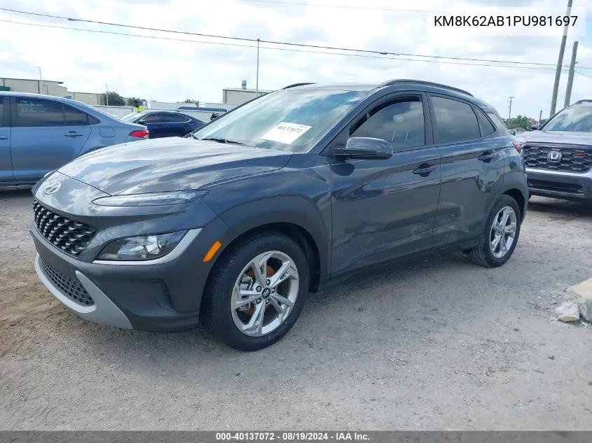 KM8K62AB1PU981697 2023 Hyundai Kona Sel