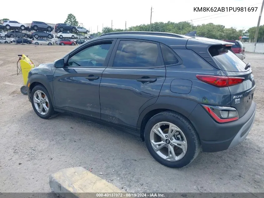 KM8K62AB1PU981697 2023 Hyundai Kona Sel