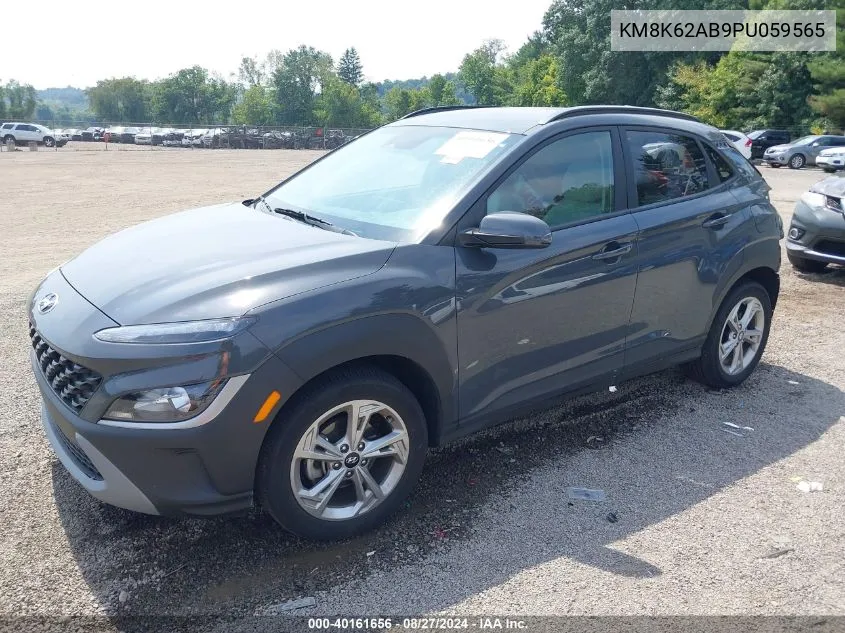 2023 Hyundai Kona Sel VIN: KM8K62AB9PU059565 Lot: 40161656