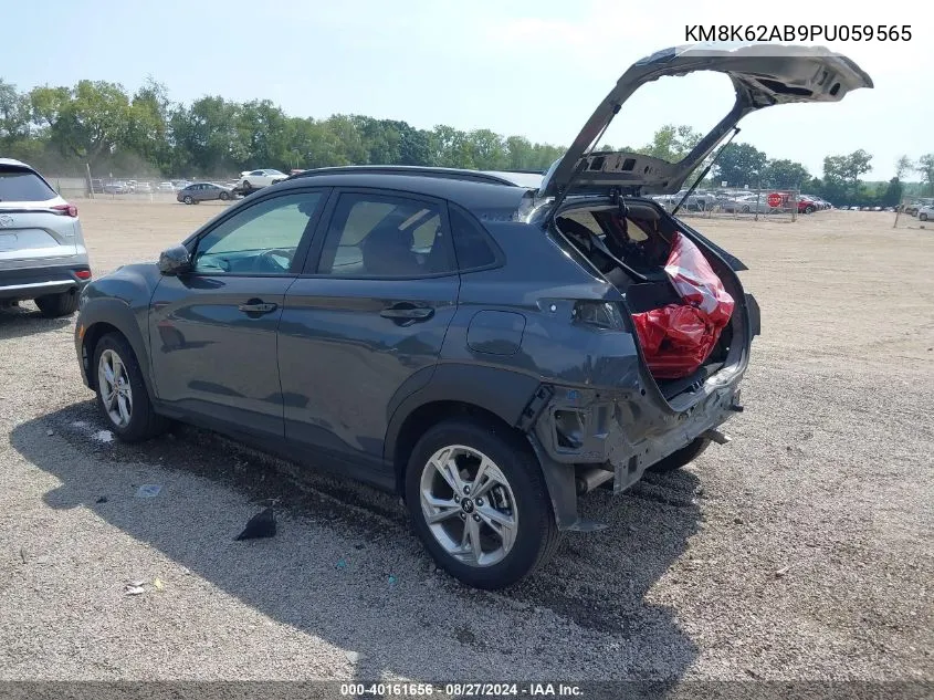 2023 Hyundai Kona Sel VIN: KM8K62AB9PU059565 Lot: 40161656