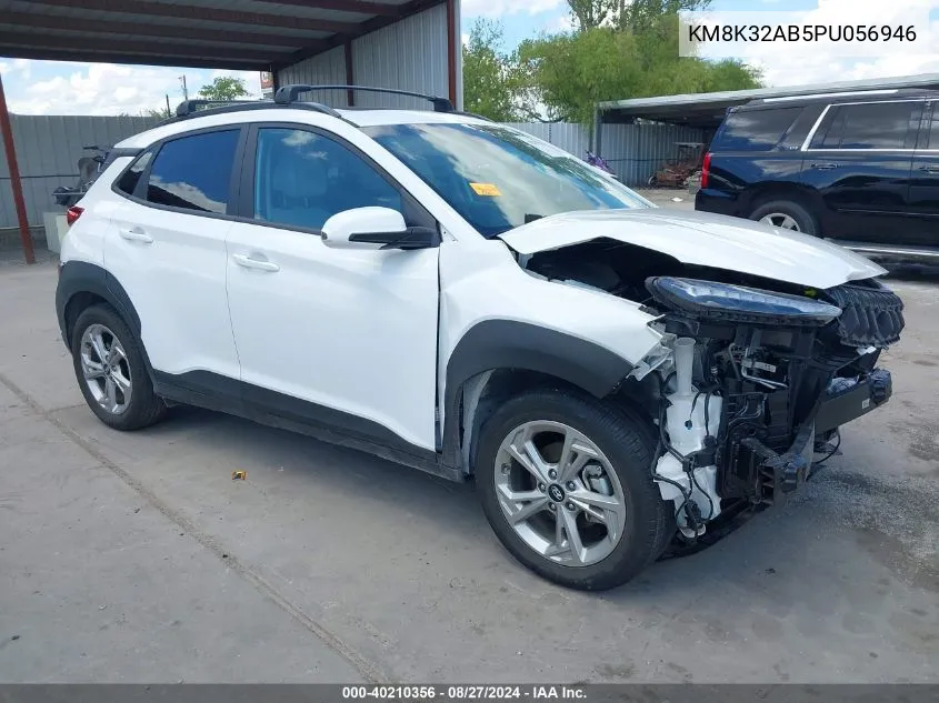 2023 Hyundai Kona Sel VIN: KM8K32AB5PU056946 Lot: 40210356