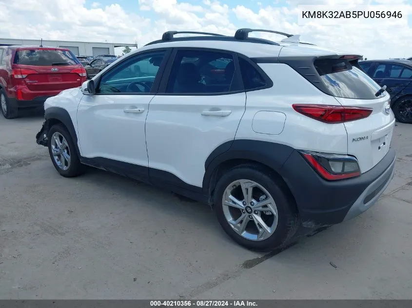 2023 Hyundai Kona Sel VIN: KM8K32AB5PU056946 Lot: 40210356