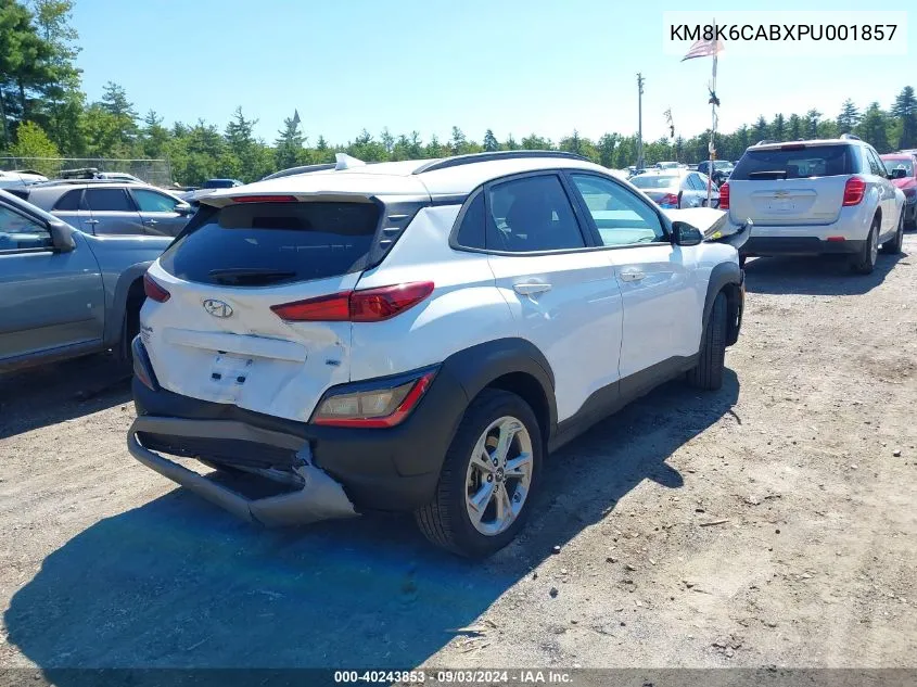 KM8K6CABXPU001857 2023 Hyundai Kona Sel