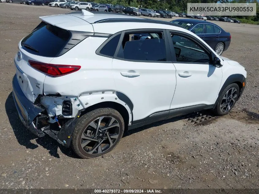 KM8K5CA33PU980553 2023 Hyundai Kona Limited