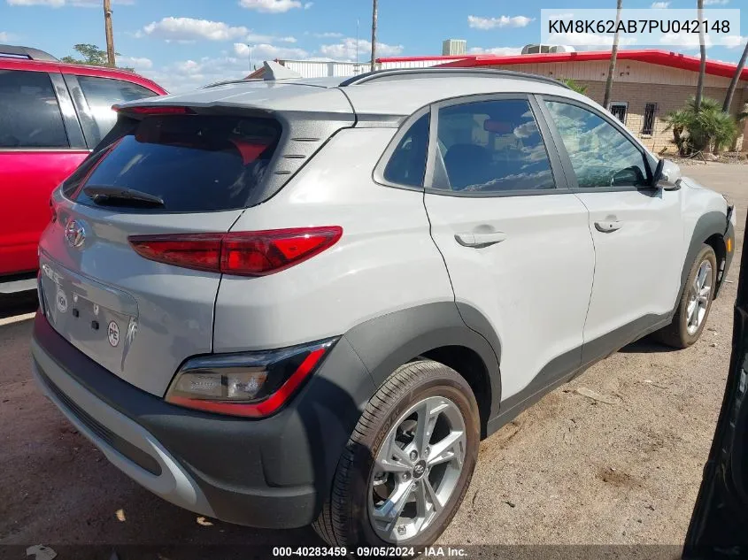 2023 Hyundai Kona Sel VIN: KM8K62AB7PU042148 Lot: 40283459