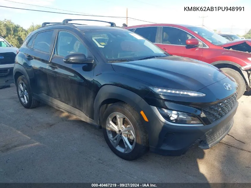 2023 Hyundai Kona Sel VIN: KM8K62AB1PU948991 Lot: 40467219