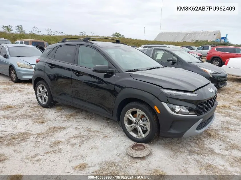 2023 Hyundai Kona Sel VIN: KM8K62AB7PU962409 Lot: 40533998