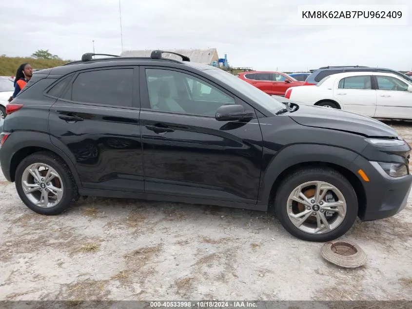 2023 Hyundai Kona Sel VIN: KM8K62AB7PU962409 Lot: 40533998