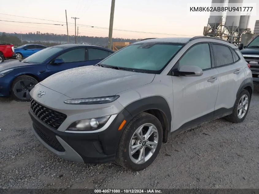 2023 Hyundai Kona Sel VIN: KM8K62AB8PU941777 Lot: 40571080