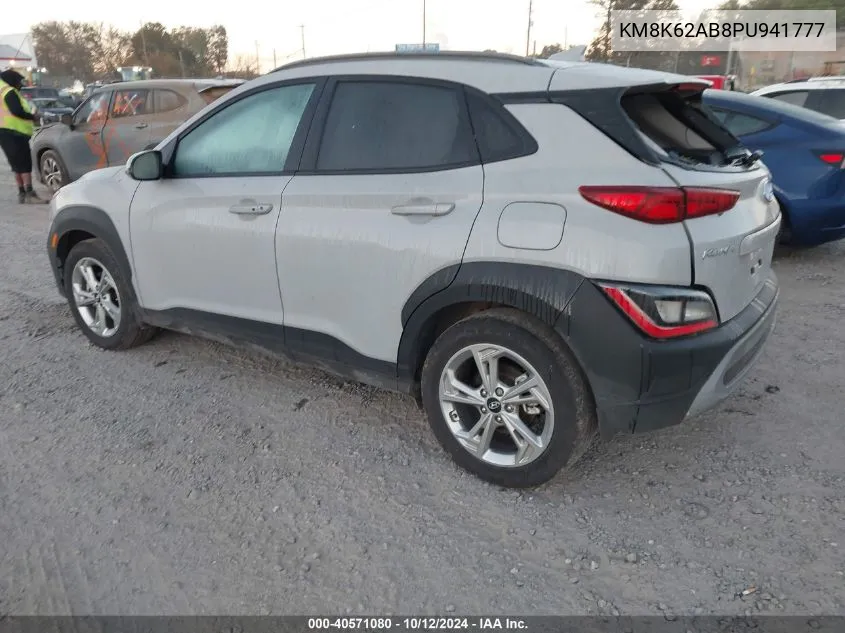 2023 Hyundai Kona Sel VIN: KM8K62AB8PU941777 Lot: 40571080