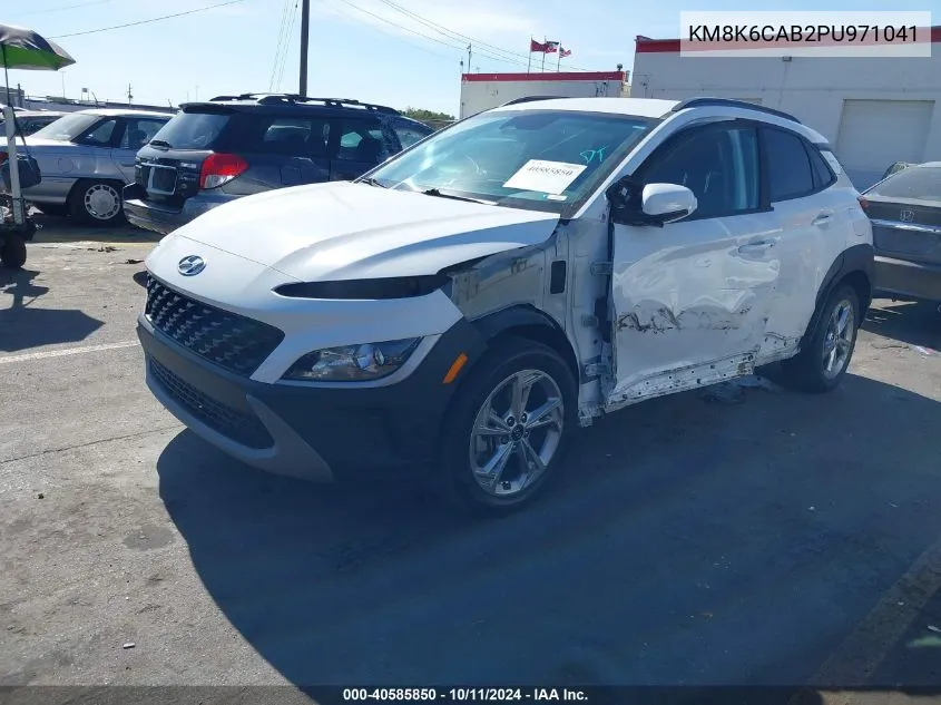 2023 Hyundai Kona Sel VIN: KM8K6CAB2PU971041 Lot: 40585850