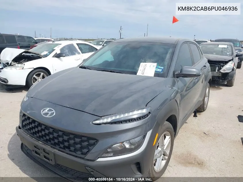 2023 Hyundai Kona Se VIN: KM8K2CAB6PU046936 Lot: 40586154