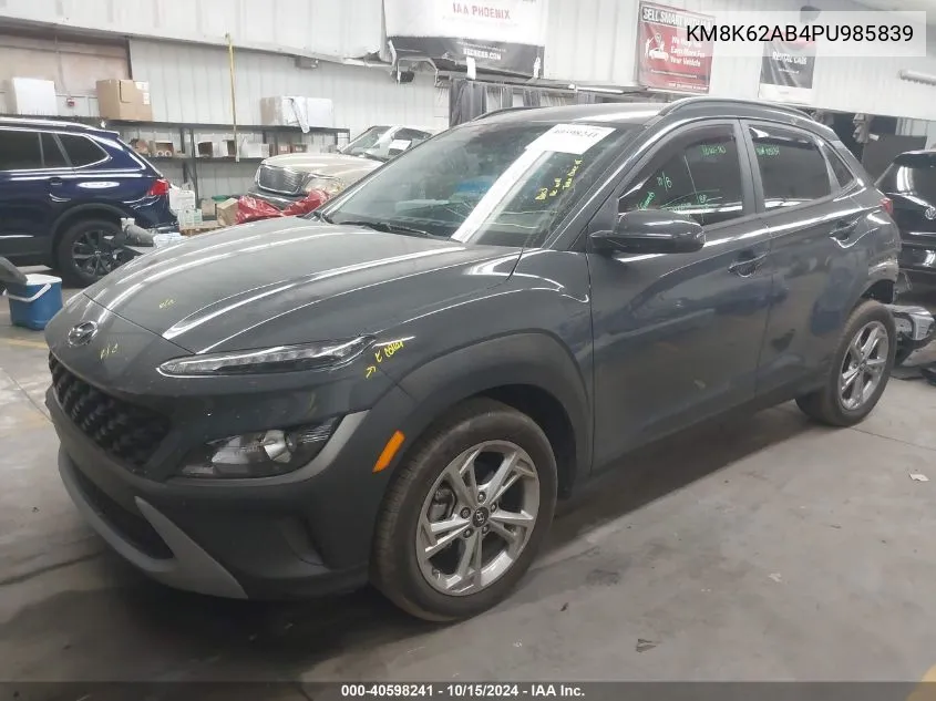 2023 Hyundai Kona Sel VIN: KM8K62AB4PU985839 Lot: 40598241