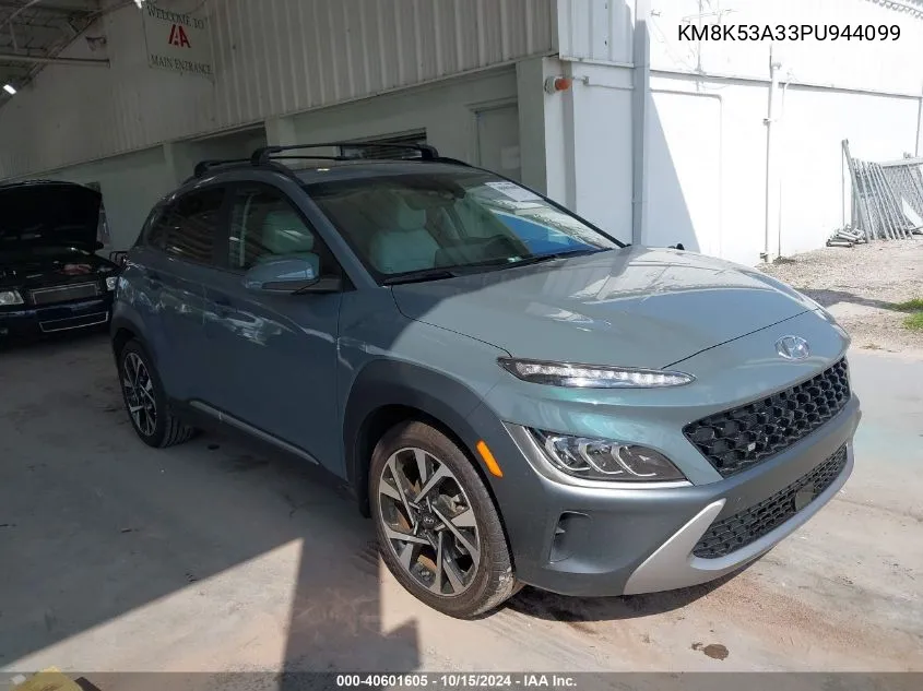 2023 Hyundai Kona Limited VIN: KM8K53A33PU944099 Lot: 40601605