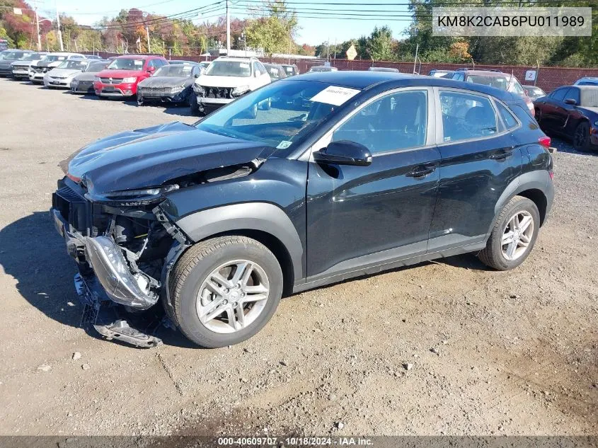 KM8K2CAB6PU011989 2023 Hyundai Kona Se